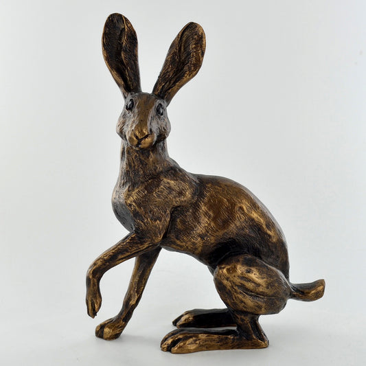 Buttercup Hare Lakeshore Rabbit Resin Cast Sculpture