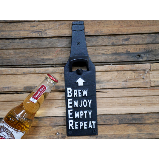 Novelty Cast Iron Beer Bottle Opener Wall Mounted