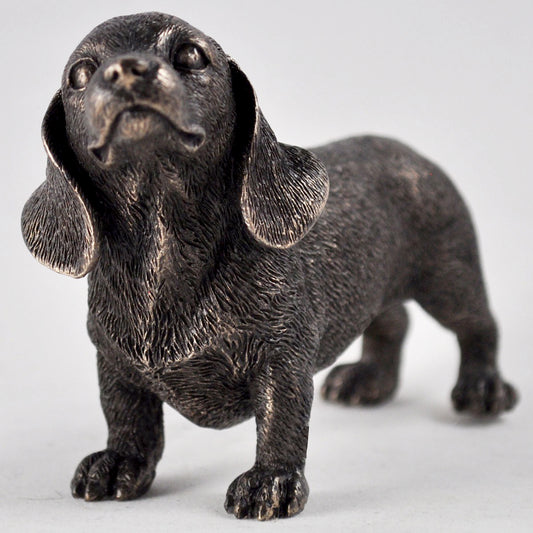 Dachshund Dog Cold Cast Bronze Sculpture Sculpture