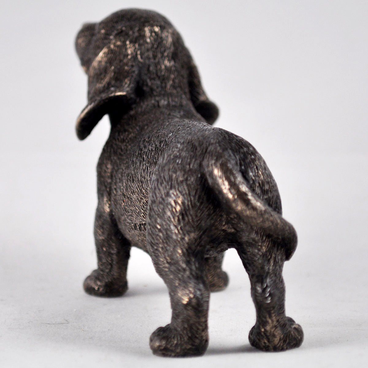 Dachshund Dog Cold Cast Bronze Sculpture Ornament
