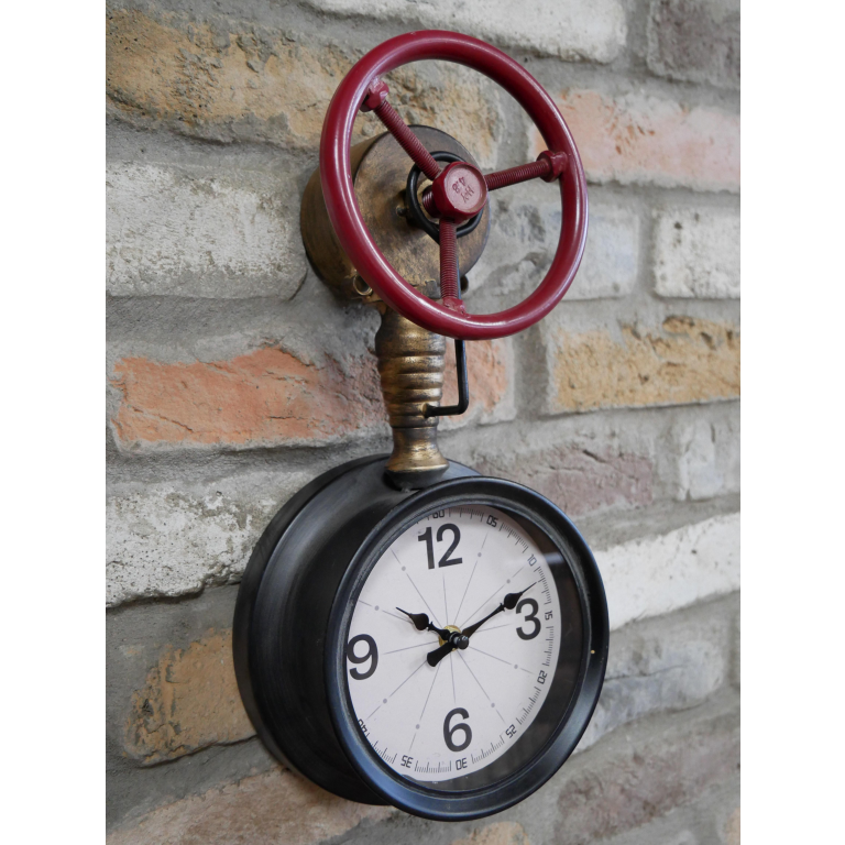 Industrial Steampunk Metal Wall Clock 