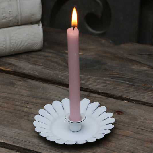 Chic Antique French Style White Candlestick Candle Holder