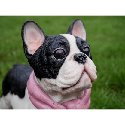 French Bulldog With Scarf Statue