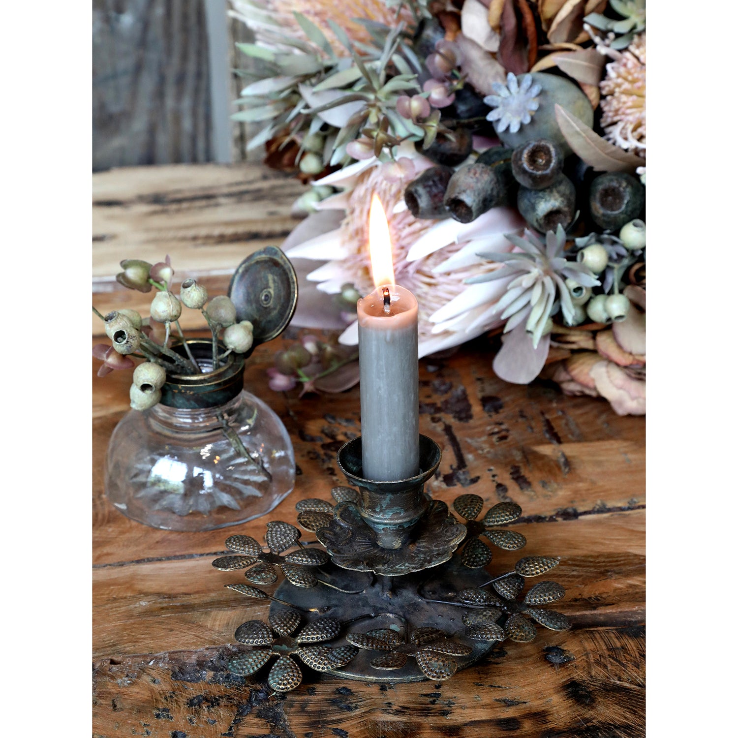 Rustic Dinner Candle Chamberstick