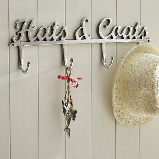 Hats & Coats Hooks Aluminium Wall Mounted Clothes Hanger