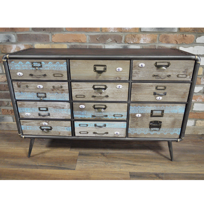 Industrial Style Metal Sorage Cabinet With Drawers