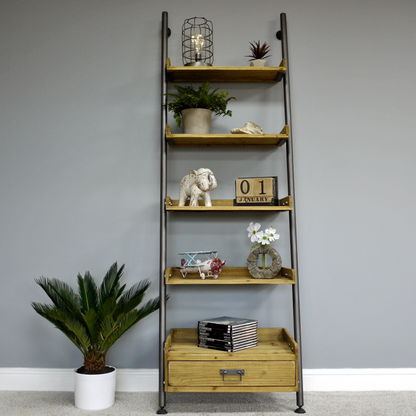 5 Tier Ladder Style Display Shelving Unit
