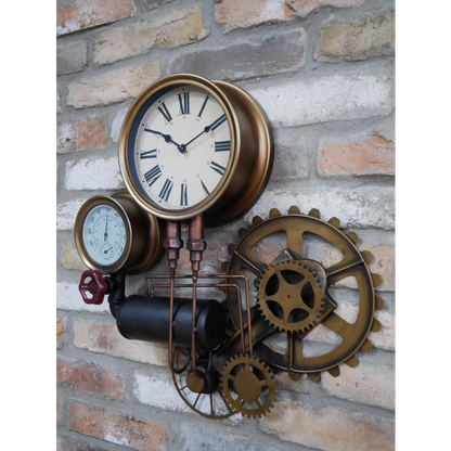 Industrial Style Steampunk Wall Clock