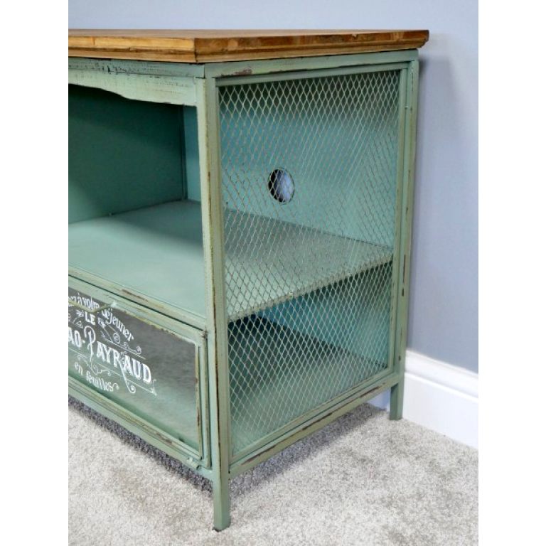 Industrial TV Cabinet With Drawers