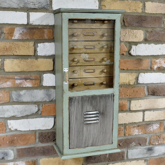 Industrial Wall Drawers Cabinet 