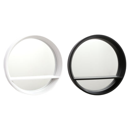 Round Porthole Bathroom Mirror with Shelf
