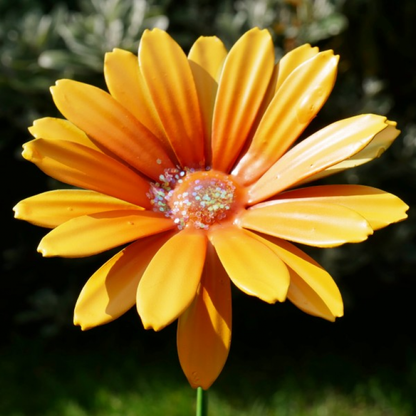 Orange Colour Metal Flower Stake