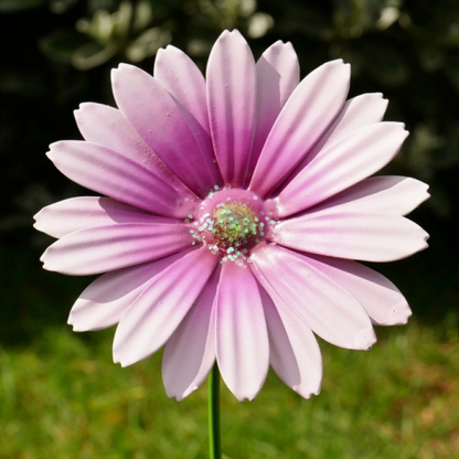 Pink Colour Metal Flower Stake