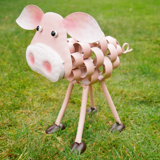 Quirky Pig Garden Lawn Ornament