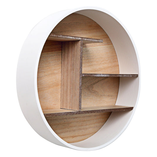 Round Multi Section Wall Display Shelf