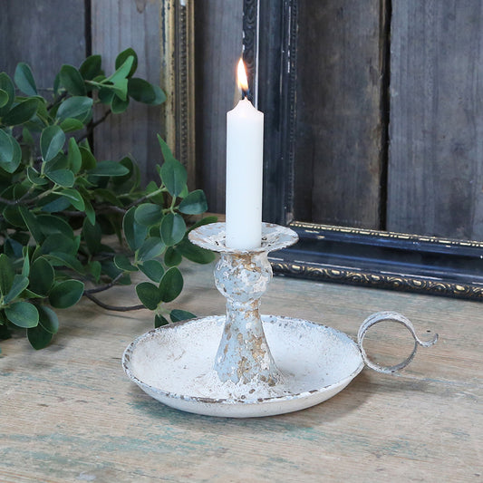 Chic Antique Style Chamberstick For Dinner Candles