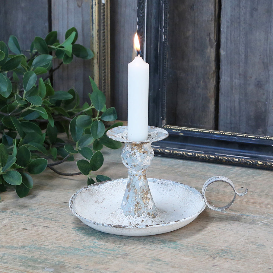 Chic Antique Style Chamberstick For Dinner Candles