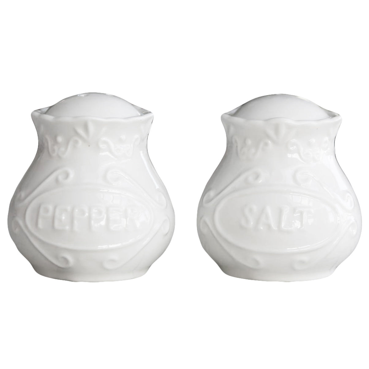 Shabby Chic Provence Salt And Pepper Condiment Dispensers Set