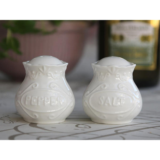 Shabby Chic Provence Salt And Pepper Shaker Pots