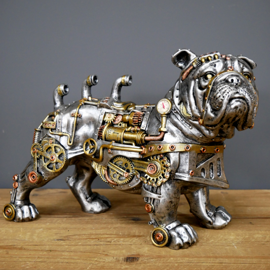 Steampunk British Bulldog Ornament