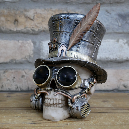 Steampunk Skull Ornament Count Archibald Skull