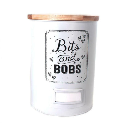 Large White Metal Food Storage Container Bits And Bobs