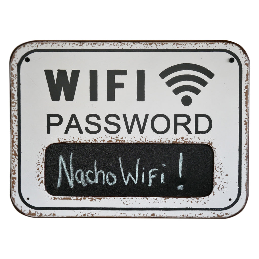 Large Wifi Password Chalkboard Wall Plaque