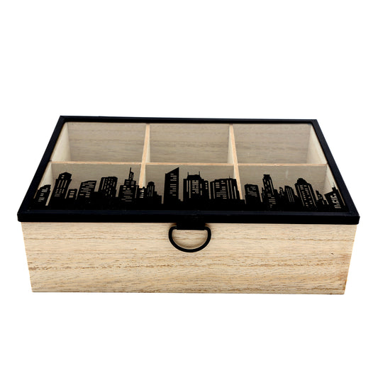 City Skyline Tea Bag Box